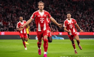 德甲焦点战，拜仁慕尼黑2-1力克多特蒙德，凯恩破门助球队七连胜领跑积分榜